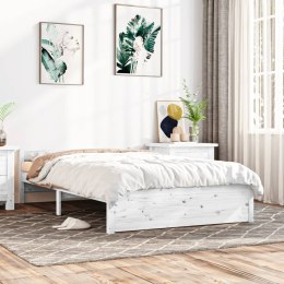Rama łóżka, biała, lite drewno, 140 x 200 cm Lumarko!