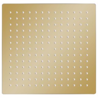Deszczownica ze stali nierdzewnej, 30x30 cm, kwadratowa, złota