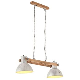 VidaXL Industrialna lampa wisząca, 25 W, srebrna, 109 cm, E27