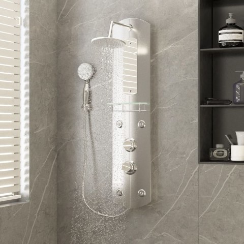 Panel prysznicowy, 25x43x110 cm, srebrny Lumarko!