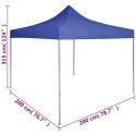 Profesjonalny, składany namiot imprezowy 2x2 m, stal, niebieski Lumarko!