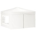 Składany namiot imprezowy ze ściankami, biały, 3x3 m Lumarko!