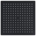 VidaXL Słuchawka prysznicowa ze stali, 30x30 cm, kwadratowa, czarna