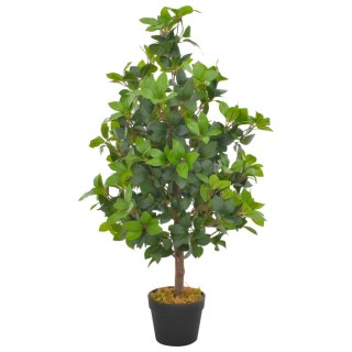 Sztuczne drzewko laurowe z doniczką, zielone, 90 cm