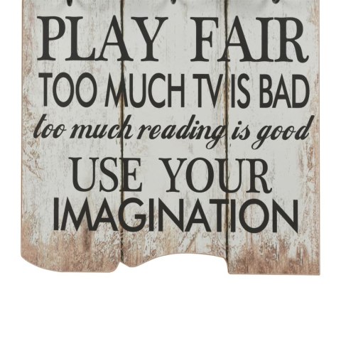 VidaXL Wieszak naścienny na okrycia wierzchnie, 120x40 cm, THANK YOU