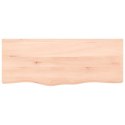 VidaXL Blat do stołu, 100x40x2 cm, surowe drewno dębowe