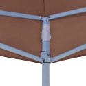 VidaXL Dach do namiotu imprezowego, 4,5 x 3 m, brązowy, 270 g/m²