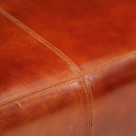 VidaXL Kozioł gimnastyczny, brązowy, 110 cm, skóra i lite drewno mango