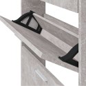 VidaXL Szafka na buty, szarość betonu, 59x17x108 cm