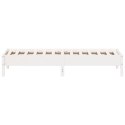 VidaXL Rama łóżka, biała, 90 x 200 cm, lite drewno sosnowe