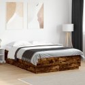VidaXL Rama łóżka, przydymiony dąb, 160x200cm, materiał drewnopochodny