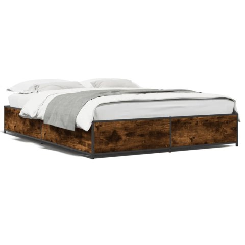 Rama łóżka, przydymiony dąb, 120x190 cm Lumarko!