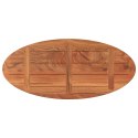Blat do stołu, 140x50x3,8 cm, owalny, lite drewno akacjowe Lumarko!