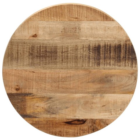 Blat stołu, Ø 40x2,5 cm, okrągły, surowe drewno mango Lumarko!