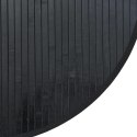 VidaXL Dywan okrągły, czarny, 100 cm, bambusowy