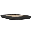 Rama łóżka, czarna, 120x190 cm, materiał drewnopochodny Lumarko!