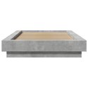 VidaXL Rama łóżka, szarość betonu, 90x200 cm, materiał drewnopochodny