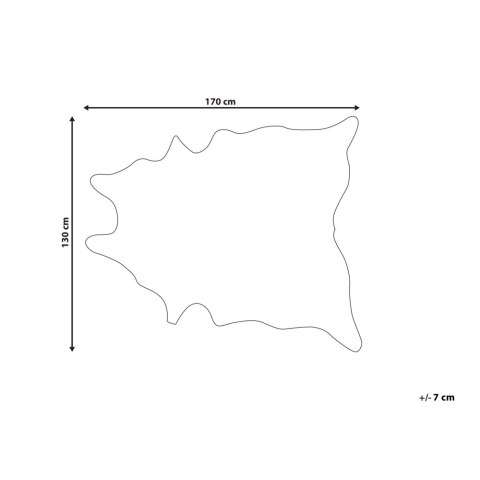 Dywan ekoskóra w łaty 130 x 170 cm brązowo-biały BOGONG