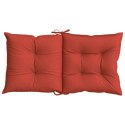 Poduszki na krzesła z niskim oparciem, 2 szt., czerwony melanż Lumarko!