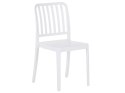 Zestaw 4 krzeseł ogrodowych biały SERSALE