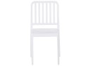Zestaw 4 krzeseł ogrodowych biały SERSALE Lumarko!