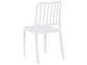 Zestaw 4 krzeseł ogrodowych biały SERSALE