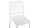Zestaw 4 krzeseł ogrodowych biały SERSALE Lumarko!
