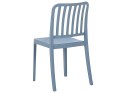 Zestaw 4 krzeseł ogrodowych niebieski SERSALE
