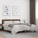 Rama łóżka, brązowy dąb, 150x200 cm, materiał drewnopochodny Lumarko!