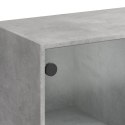 VidaXL Szafka z drzwiczkami, szarość betonu, 68x37x142 cm