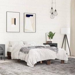Rama łóżka, brązowy dąb, 120x200 cm, materiał drewnopochodny Lumarko!