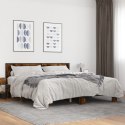 VidaXL Rama łóżka, przydymiony dąb, 180x200 cm