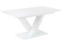 Stół do jadalni rozkładany 160/200 x 90 cm biały SALTUM Lumarko!