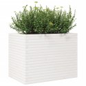 Donica ogrodowa, biała, 90x60x68,5 cm, lite drewno sosnowe Lumarko!
