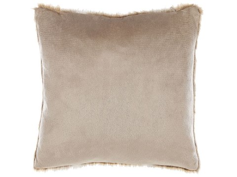 2 poduszki dekoracyjne włochacze 45 x 45 cm brązowe HORDEUM