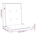 Poduszki na krzesła ogrodowe 2 szt., winna czerwień 100x50x3 cm Lumarko!