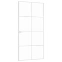 Drzwi wewnętrzne, białe, 93x201,5 cm, szkło i aluminium Lumarko!