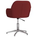 Obrotowe krzesło biurowe, winna czerwień, obite tkaniną Lumarko!