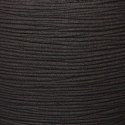 Capi Doniczka Nature Rib, kwadratowa, 30 x 30 cm, czarna, KBLR902