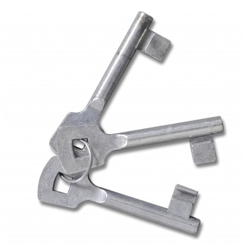 VidaXL Brama ogrodowa z siatki, galwanizowana stal, 289x100 cm, szara