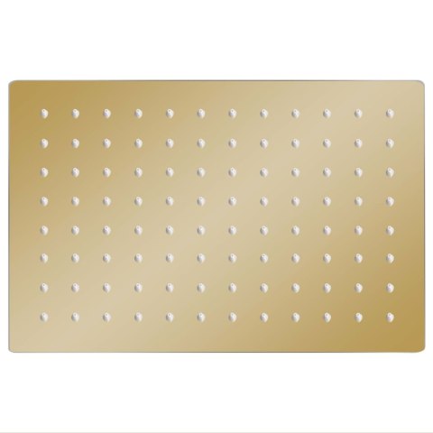 Deszczownica ze stali nierdzewnej, 30x20 cm, prostokątna, złota Lumarko!