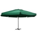 Parasol ogrodowy na słupku aluminiowym, 600 cm, zielony Lumarko!