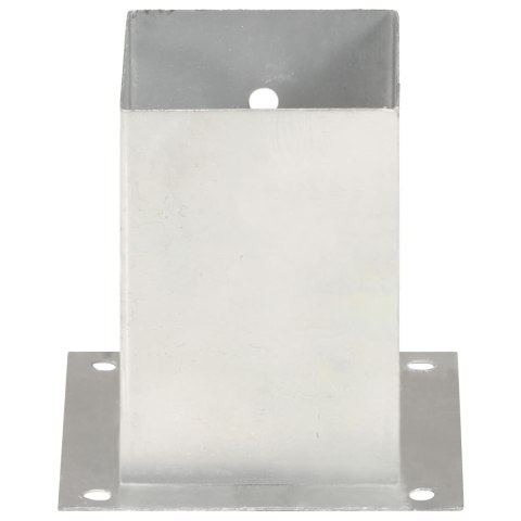 Podstawy słupów, 4 szt., galwanizowany metal, 101 mm Lumarko!