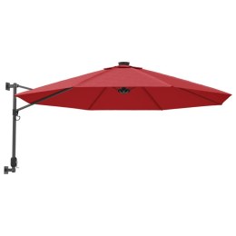 Ścienny parasol ogrodowy, czerwony, 290 cm Lumarko!