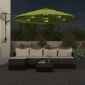 Ścienny parasol ogrodowy z LED, zielony, 290 cm Lumarko!