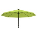 Ścienny parasol ogrodowy z LED, zielony, 290 cm Lumarko!