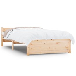 VidaXL Rama łóżka, lite drewno, 75x190 cm, pojedyncza