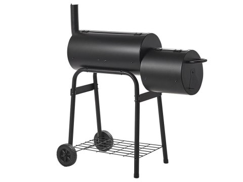 Grill węglowy z wędzarnią czarny SATAH