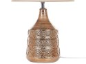 Lampa stołowa ceramiczna brązowa WARI