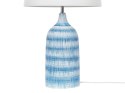 Lampa stołowa ceramiczna niebieska GEORGINA